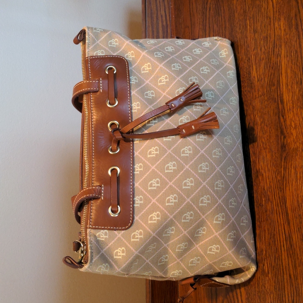 Dooney & Bourke Canvas Initial Shoulder Bag